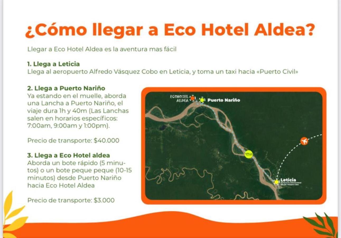 Eco Hotel Aldea -Amazonas Puerto Nariño Zewnętrze zdjęcie